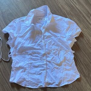 Hollister Bright White Short Sleeve Shirt